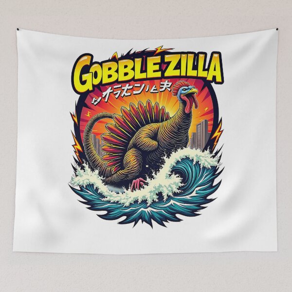 Item preview, Style Thanksgiving Retro Gobblezilla Humor Quote Funny Happy designed and sold by nguyenconguan80.