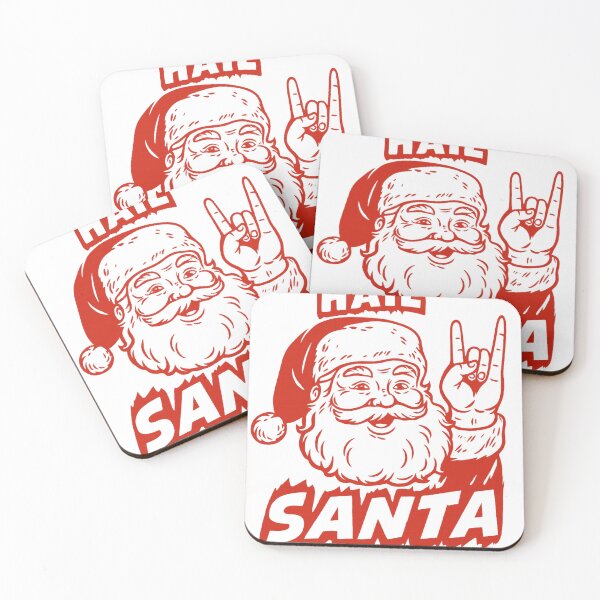 Item preview, "Hail Santa" Funny Heavy Metal Christmas Santa Horns Up designed and sold by haitrieuic96.