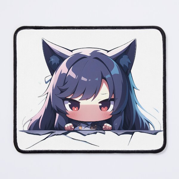 Item preview, Atago Azur Lane Fox Spirit Chibi Peeking Anime designed and sold by TorbenKuhano.