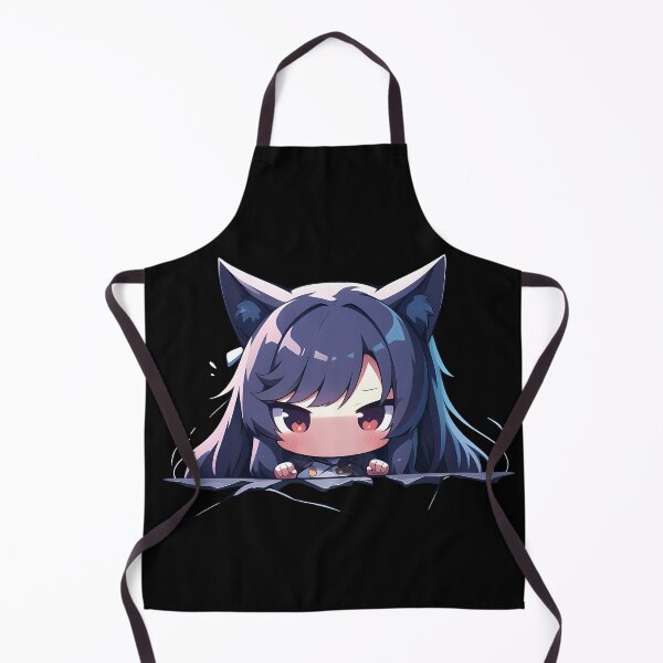 Item preview, Atago Azur Lane Fox Spirit Chibi Peeking Anime designed and sold by TorbenKuhano.