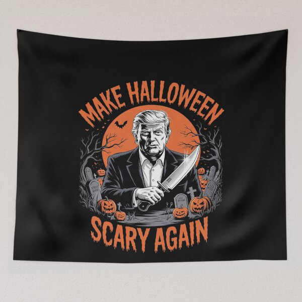 Item preview, Make Halloween Scary Again Trump Jack O Lantern Spooky designed and sold by MonsterBuddiess.