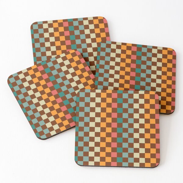 Item preview, Colorful Checkered Retro Design designed and sold by retrobliss70s.