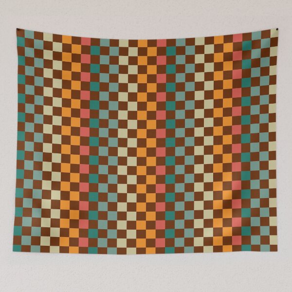 Item preview, Colorful Checkered Retro Design designed and sold by retrobliss70s.