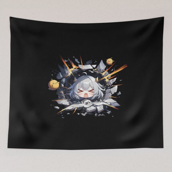 Item preview, Sirius Azur Lane Gentle Maid Chibi Peeking Anime designed and sold by TorbenKuhano.