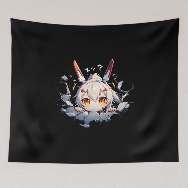 Item preview, Ayanami Azur Lane Silent Cute Chibi Peeking Anime designed and sold by TorbenKuhano.