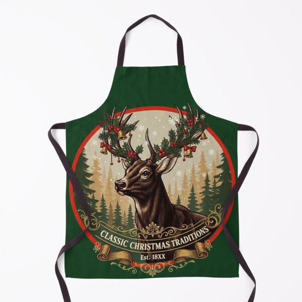 Item preview, Forest Stag Classic Christmas Portrait designed and sold by Iuqiune.
