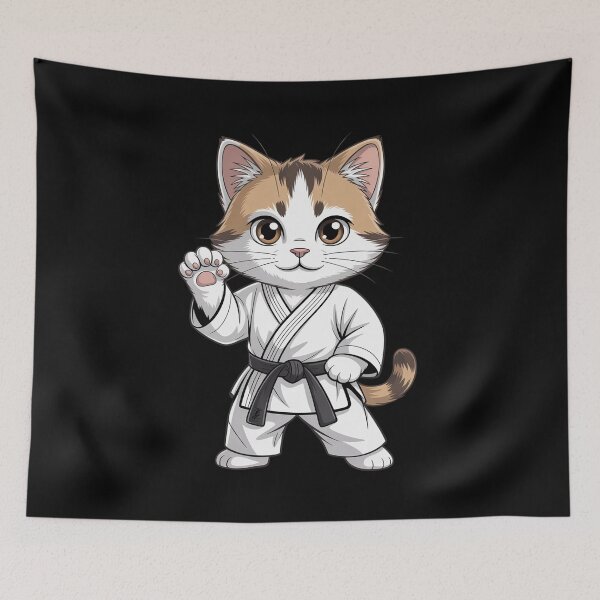 Item preview, Karate Cute Kitten Martial Arts Kitty for Cat Lovers designed and sold by SnackPAC.