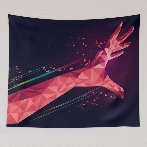 Item preview, sci-fi low poly hand reaching designed and sold by NiamLab.