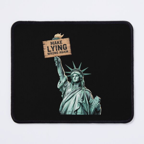 Item preview, Make Lying Wrong Again Statue Liberty anti-Trump Protest designed and sold by MonsterBuddiess.
