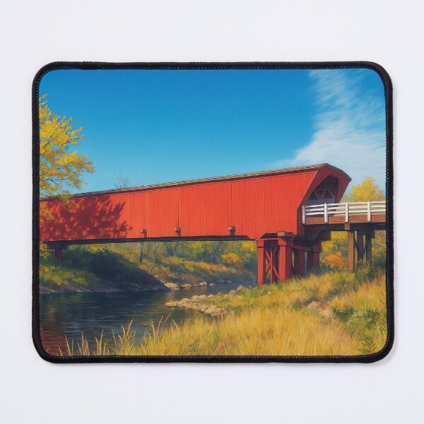 Item preview, The Historic Roseman Covered Bridge designed and sold by Takeda-art.
