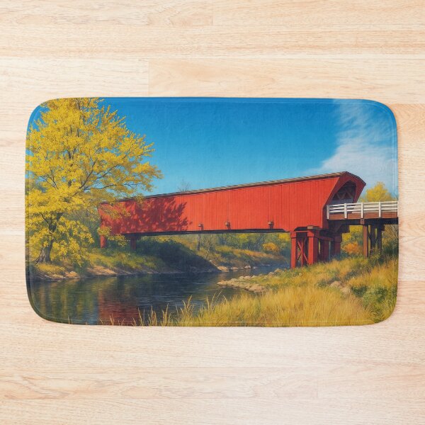Item preview, The Historic Roseman Covered Bridge designed and sold by Takeda-art.