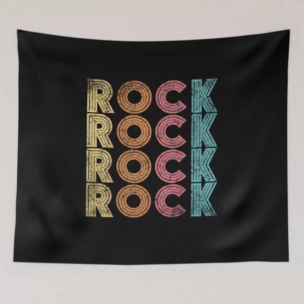 Item preview, Retro Rock Word Art Pattern designed and sold by The secret storage room.