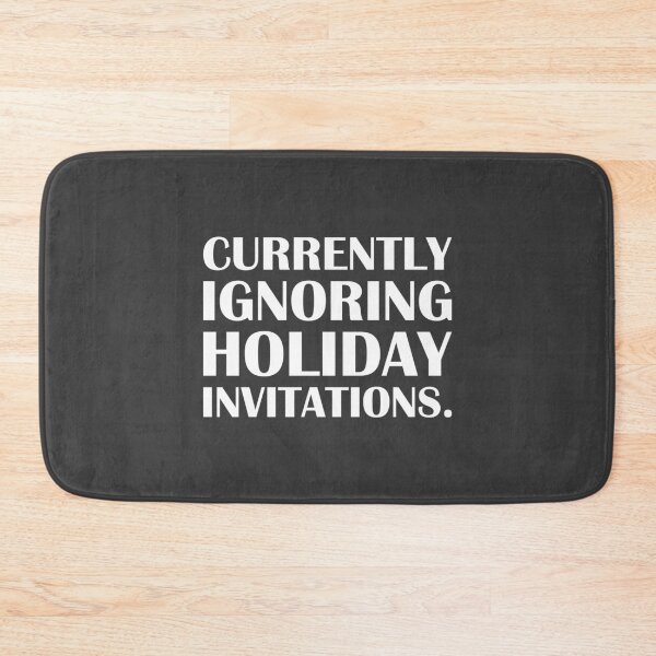 Item preview, Currently Ignoring Holiday Invitations. / Introvert Joke Funny T-Shirt Label designed and sold by introvertvibes.