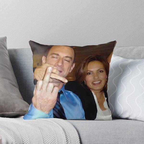 Item preview, Olivia Benson and Elliot Stabler Middle Finger  designed and sold by LeonardBuras.