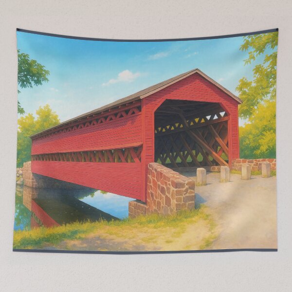 Item preview, The Historic Sach’s Covered Bridge designed and sold by Takeda-art.