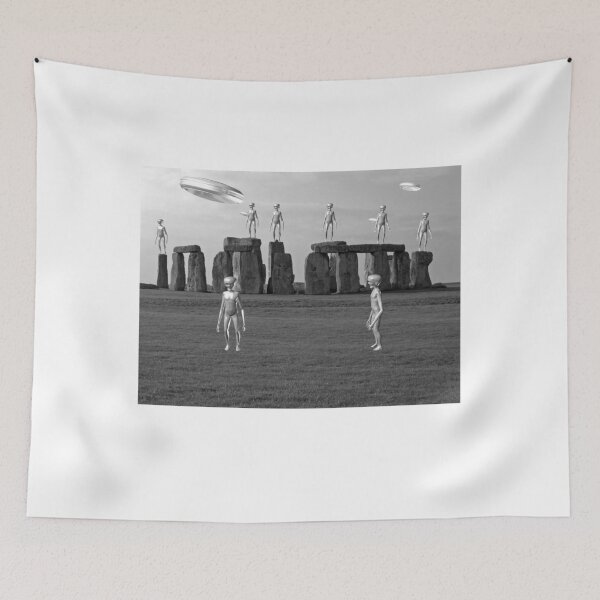 Item preview, Stonehenge UFO Aliens designed and sold by KingClothes.