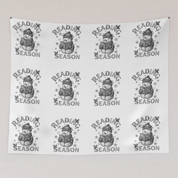 Item preview, Reading Season – Cozy Snowman Holiday Vibes designed and sold by belladesign7.