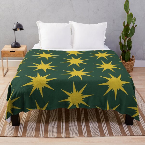 Item preview, Golden Christmas Starburst Pattern designed and sold by PrintMintStudio.