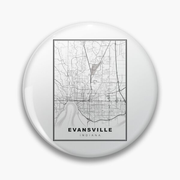 Item preview, Evansville Map designed and sold by Tamas Das.