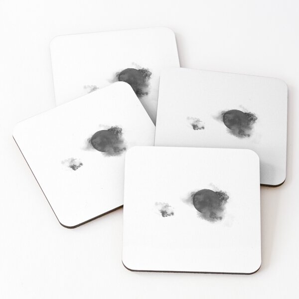 Item preview, Black Smoke Drop – Minimal Ink Cloud designed and sold by pixelandpine.