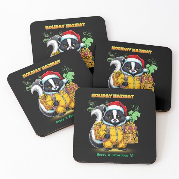 Item preview, Festive Hazmat Skunk – Merry & Hazardous Christmas designed and sold by Artur-GrafiTee.