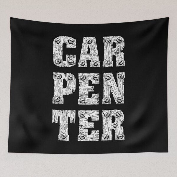 Item preview, Carpenter Carpentry Woodworking Woodworker Typography DIY designed and sold by GrandeDuc.