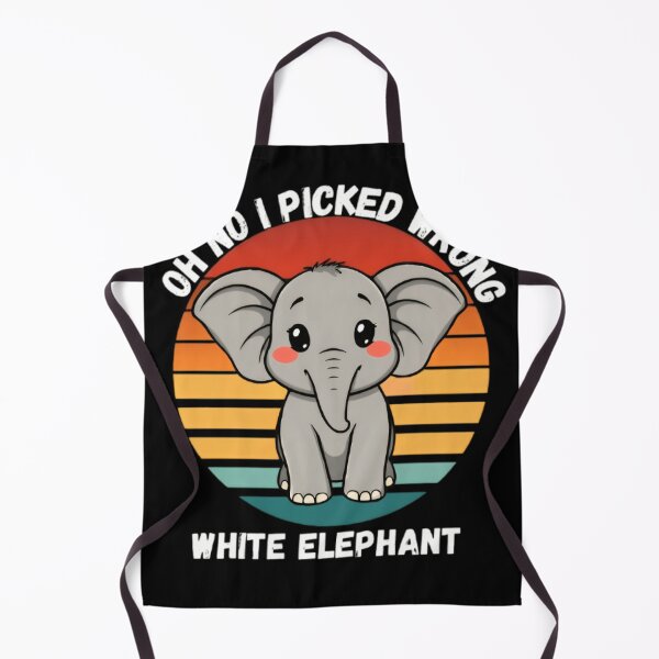Item preview, Ho No I Picked Wrong White Elephant For Elephant Lovers Holiday Gift designed and sold by Thread&Fable.