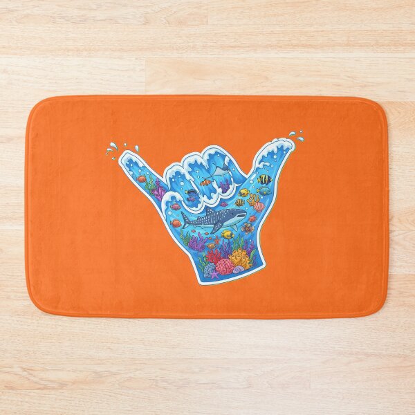 Item preview, Ocean Shaka Hand - Surf and Sea Life designed and sold by Chaotic Neutral.