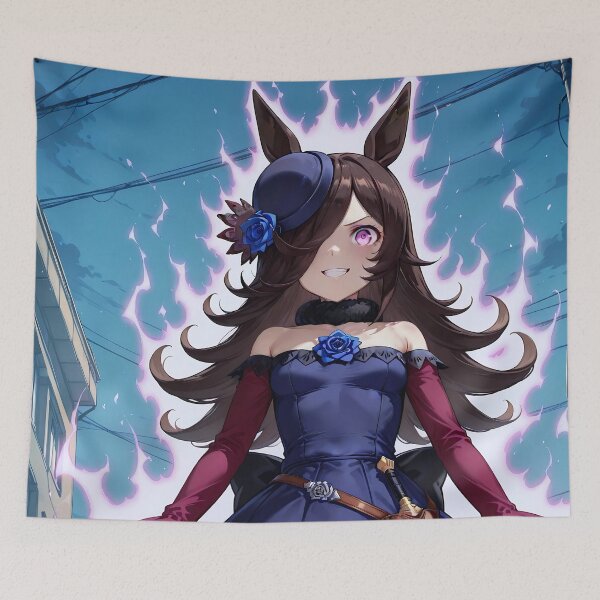 Item preview, Rice Shower Uma Musume Pretty Derby Dark Magic Aura designed and sold by TorbenKuhano.