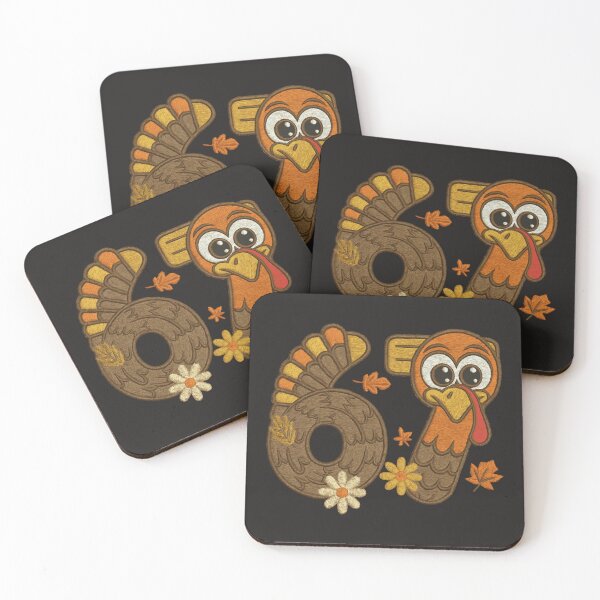 Item preview, 67 Funny Thanksgiving Turkey Six Seven Meme Fall Farm Holiday designed and sold by MathiaKazemi.