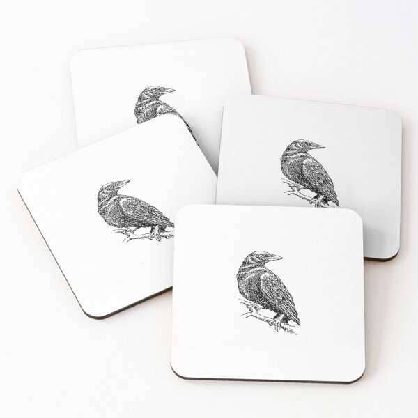 Item preview, Vintage Raven Engraving Art | Gothic Occult Bird Sketch designed and sold by ZentroShop.
