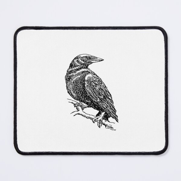 Item preview, Vintage Raven Engraving Art | Gothic Occult Bird Sketch designed and sold by ZentroShop.