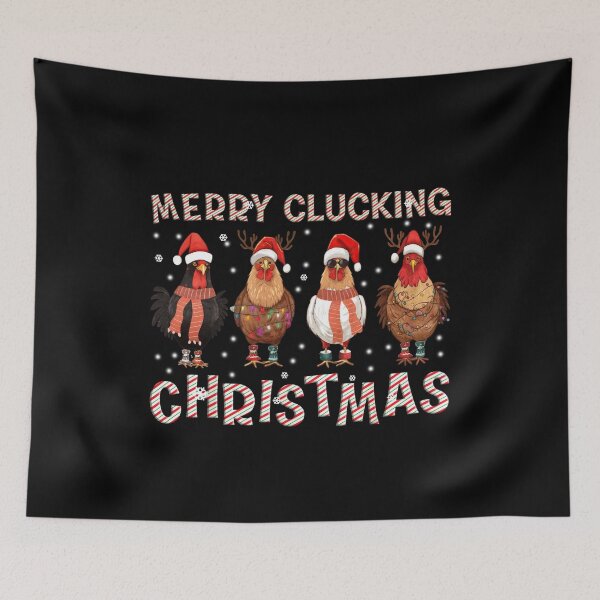 Item preview, Merry Clucking Christmas Chicken T-Shirt designed and sold by LashondaGreen89.