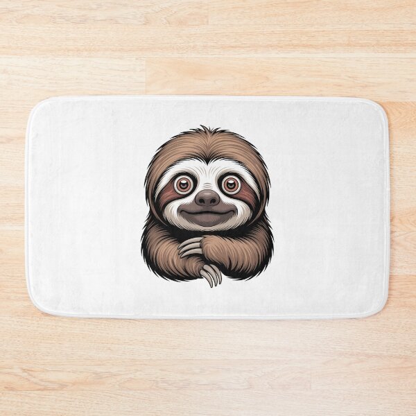 Item preview, Cute Happy Smiling Sloth Animal Face designed and sold by k3rstman1.