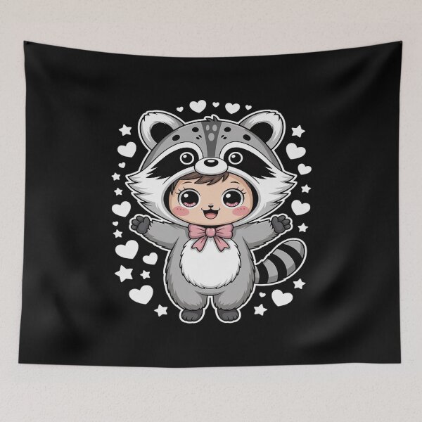 Item preview, Kawaii Sheep Raccoon Lamb Lambs designed and sold by LittleDame.
