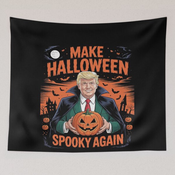 Item preview, Halloween Trump Pumpkin Trump Spooky Trump designed and sold by MonsterBuddiess.