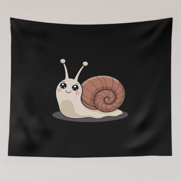 Item preview, Kawaii Snail Cartoon – Cute Garden Snail Illustratio designed and sold by LittleDame.