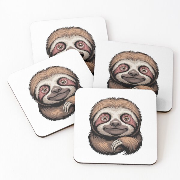 Item preview, Cute Happy Sloth Face Animal designed and sold by k3rstman1.