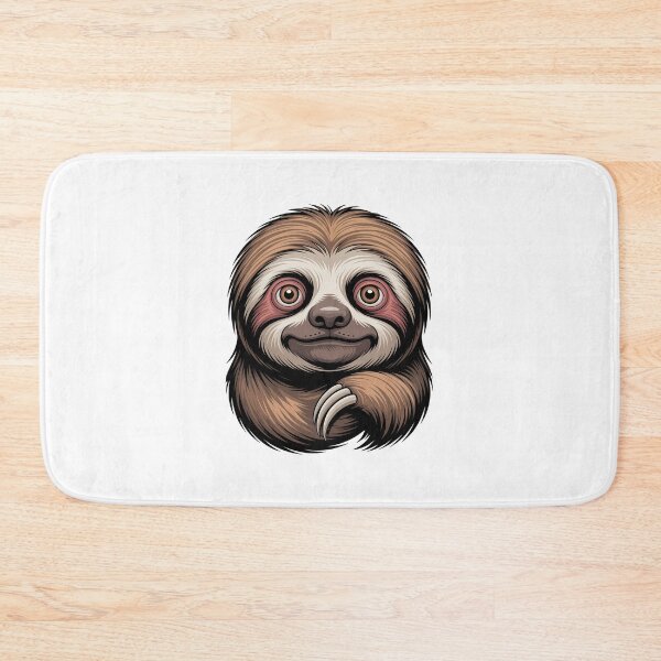Item preview, Cute Happy Sloth Face Animal designed and sold by k3rstman1.