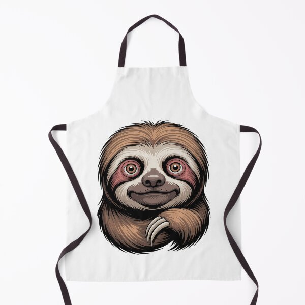 Item preview, Cute Happy Sloth Face Animal designed and sold by k3rstman1.
