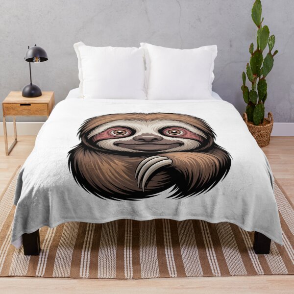 Item preview, Cute Happy Sloth Face Animal designed and sold by k3rstman1.