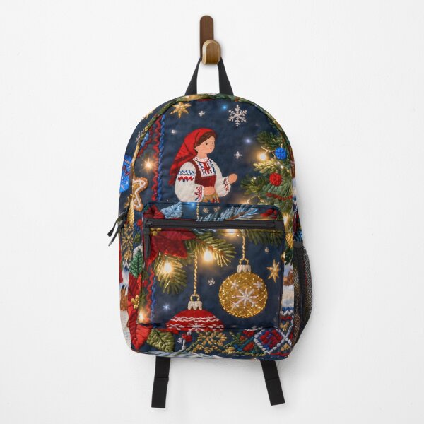 Item preview, Romanian Christmas Folk Embroidery Scene designed and sold by Maximilianos.