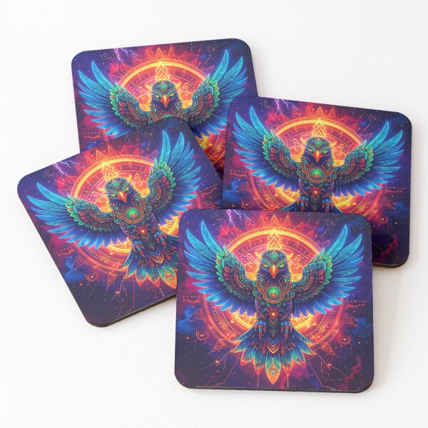 Item preview, Cosmic Bird with Brilliant Geometric Mandala designed and sold by LaraVisionsArts.
