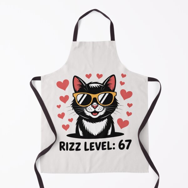 Item preview, Six Seven Cat Rizz Level 67 Meme Cute Hearts Internet Trend designed and sold by MathiaKazemi.