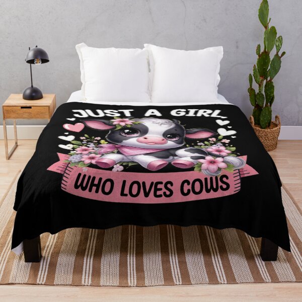Item preview, Just a Girl Who Loves Cows Sticker designed and sold by LarryMBrown.