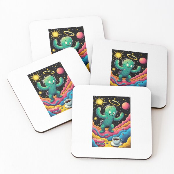 Item preview, Cactus Astronaut in Cosmic Office designed and sold by PictorialWhimsy.