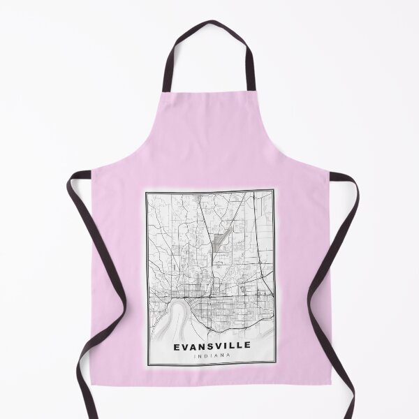 Item preview, Minimalist Evansville Map designed and sold by Tamas Das.