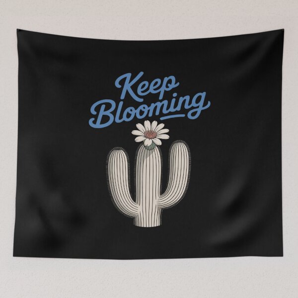 Item preview, Keep Blooming Cactus Positive Desert Wildflower designed and sold by LittleDame.