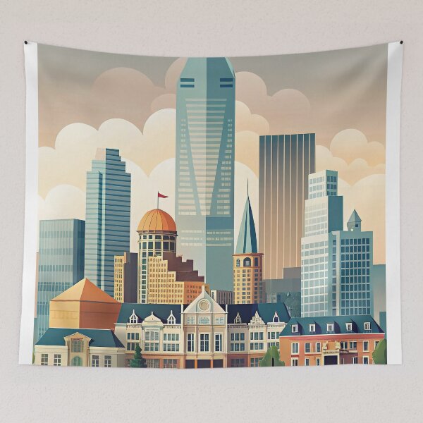 Item preview,  Minimalist skyline of The Hague designed and sold by paulrommer.