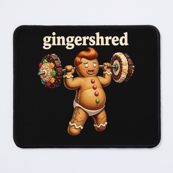 Item preview, Gingershred - Funny Gingerbread Man Gym Workout, Gingerbread, strongman, gym, christmas, cookie, xmas, cookie lover, baking, fun, WorkOut, Santa, Bodybuilding designed and sold by Printed Mistakes.